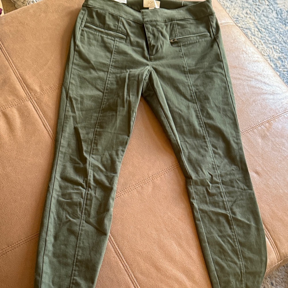 LOFT Olive Green Petite Pants